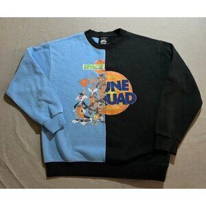 Forever‎ 21 x Tune Squad Sweatshirt Adult L Black Pullover Fleece Mens.